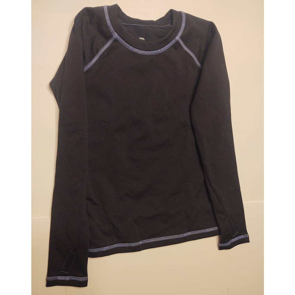 Girls Long Sleeve Fitted Performance Crewneck T-Shirt